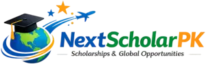 Logo of NextScholarPK – Scholarships, Internships, Free Online Courses & Global Opportunities for Undergraduate, Graduate, Masters, and PhD Students and Professionals.